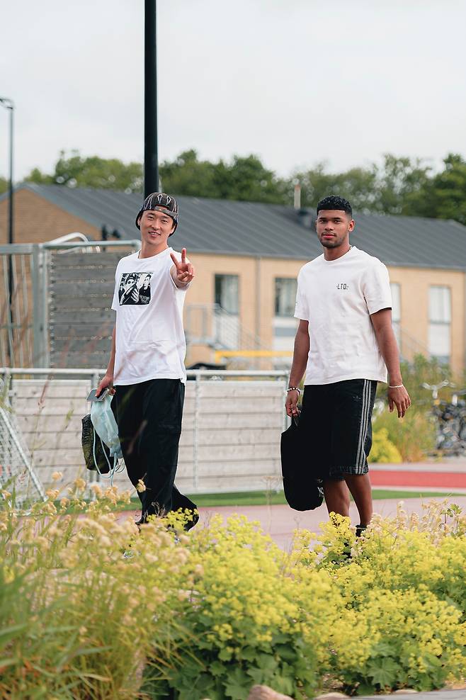 미트윌란 프리시즌 훈련에 참가하는 조규성. (미트윌란 SNS 캡처)