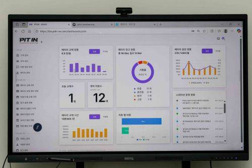 피트인이 개발한 전기차 배터리 관리 프로그램. 강진형 기자