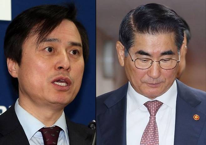 조은석 내란 특검과 김용현 전 국방부 장관. 연합뉴스