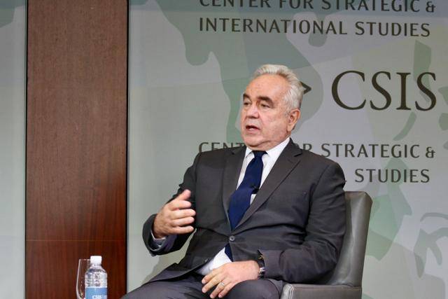 커트 캠벨 전 미국 국무부 부장관이 18일 미 워싱턴에서 열린 전략국제문제연구소(CSIS) 주최 콘퍼런스에 참석해 한미일 관계의 미래에 대한 견해를 밝히고 있다. 워싱턴 특파원 공동취재단