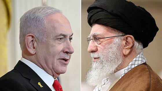 베냐민 네타냐후 이스라엘 총리(왼쪽)와 아야톨라 알리 하메네이 이란 최고지도자.AFP=연합뉴스