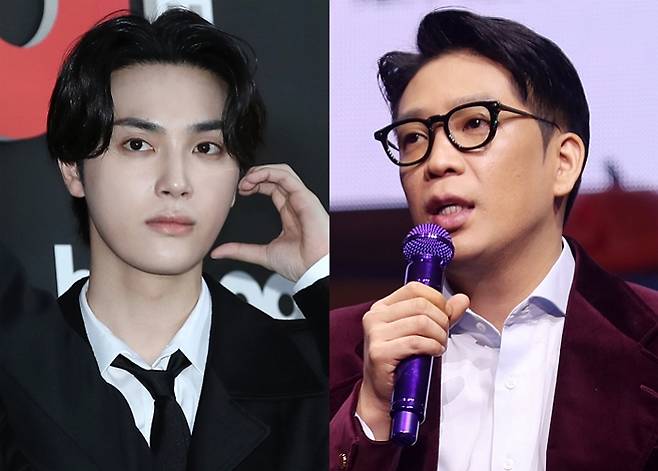 가수 겸 프로듀서 MC몽(사진 왼쪽)이 소속사 원헌드레드레이블(이하 원헌드레드)에서 업무 배제 조치를 당한 배경을 놓고 추측이 분분하다. MC몽과 나란히 활동을 중단한 원헌드레드 소속 주학년(오른쪽)이 일본 포르노배우와 사적 만남으로 퇴출당한 것이라는 소식이 뒤늦게 전해지면서다.   일각에서는 MC몽의 업무배제와 주학년의 사생활 논란이 서로 관련돼 있는 게 아니냐는 목소리도 나온다.  /사진=머니투데이 DB