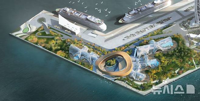 [인천=뉴시스] 인천 연수구 송도국제도시 유럽형 스파 리조트 '테르메' 개발사업 조감도. (사진=Therme group 제공) 2025.06.19. photo@newsis.com