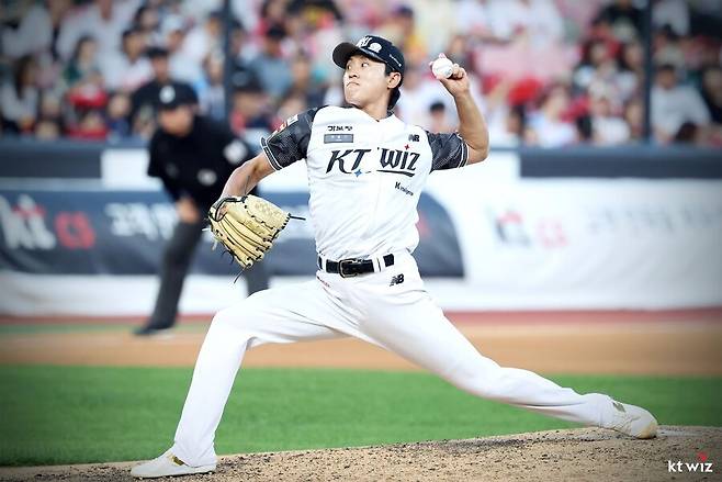 ▲ kt의 오랜 좌완 고민을 해결할 선수로 기대를 모으는 전용주 ⓒkt위즈