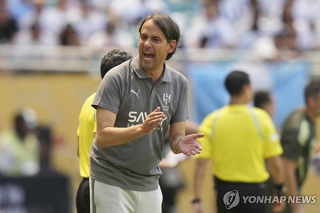 알힐랄의 시모네 인차기 감독 [AP=연합뉴스]