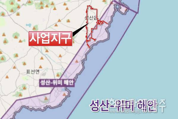 제주 제2공항 사업부지와 철새도래지. 사진=국토교통부