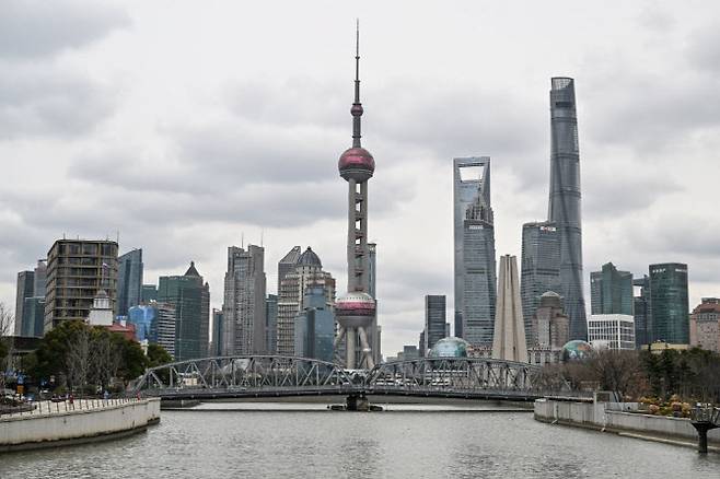 중국 상하이 루자쭈이 금융지구 전경. (사진=AFP)