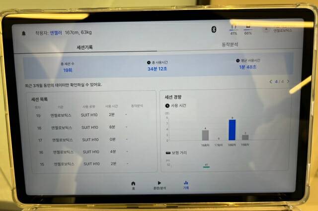 엔젤로보틱스 전용 앱 '엔젤라 프로' (사진=지디넷코리아 신영빈 기자)