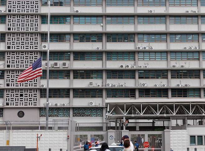 주한미국대사관 ⓒ연합뉴스