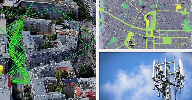 엔비디아가 소개한 AI 기반 6G 네트워크 이미지 / 출처=엔비디아
