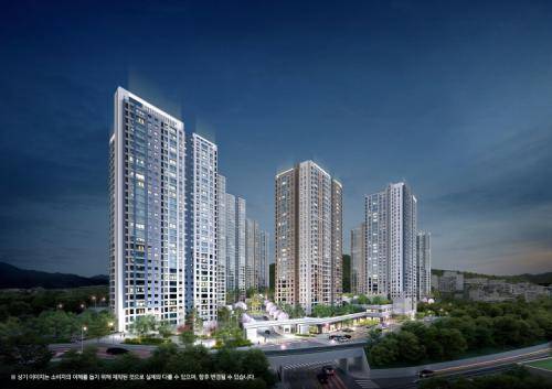 창원 메가시티 자이&위브_야경 투시도