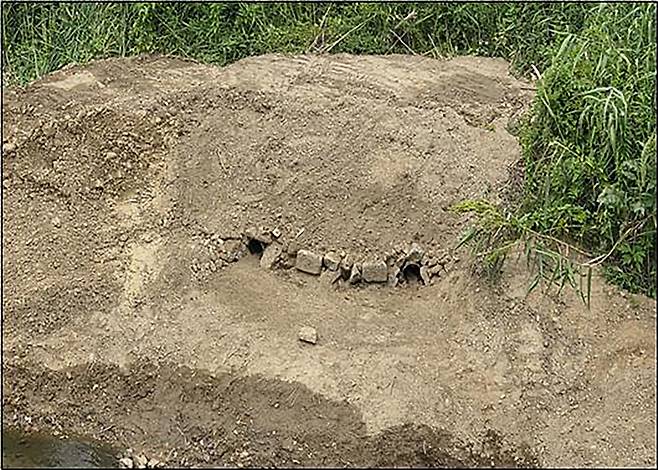 성남시가 탄천에 조성한 수달 서식지. 성남시 제공