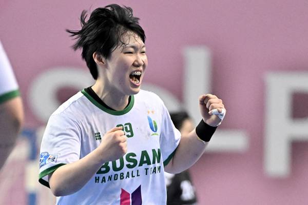 사진 베스트 7 라이트백으로 선정된 부산시설공단 이혜원, 사진 제공=한국핸드볼연맹