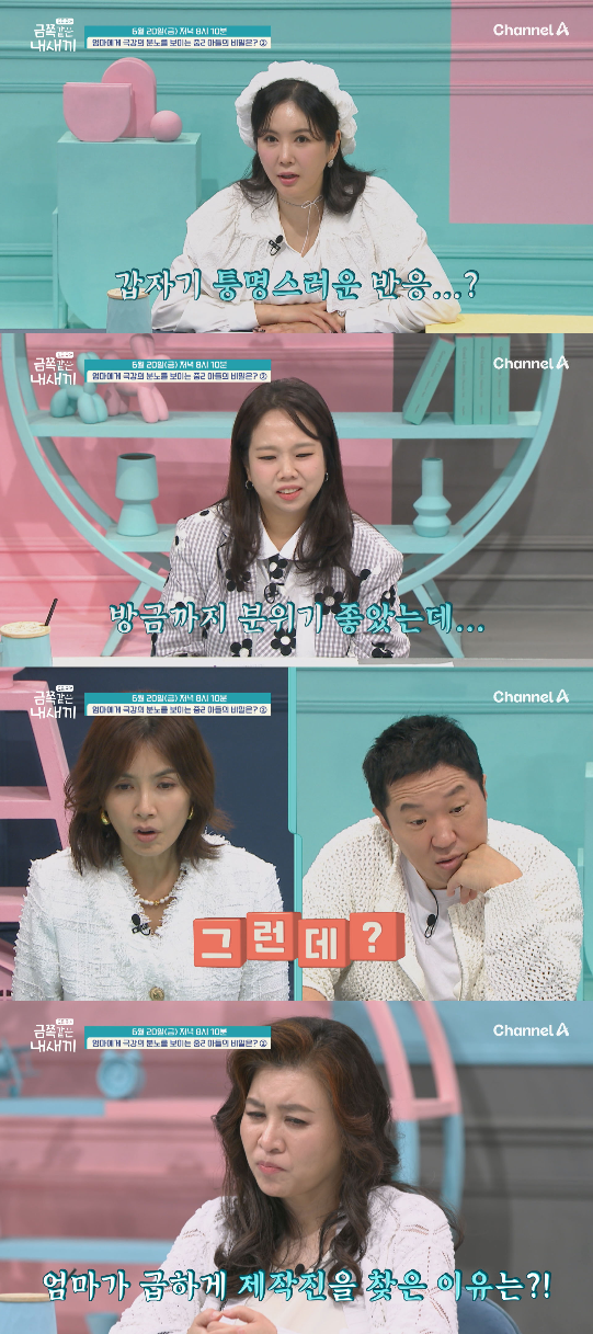 ‘엄마에게 극강의 분노를 보이는 중2 아들의 비밀은?’의 두 번째 사연이 공개된다.사진=채널A 제공