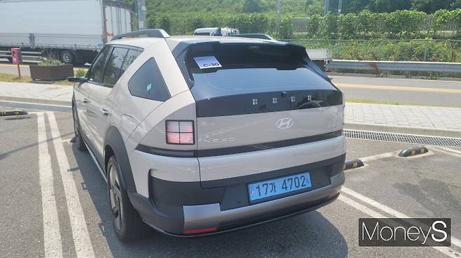 '디 올 뉴 넥쏘'의 램프는 유니크한 느낌을 강조한 것이 특징이다. /사진=김창성 기자