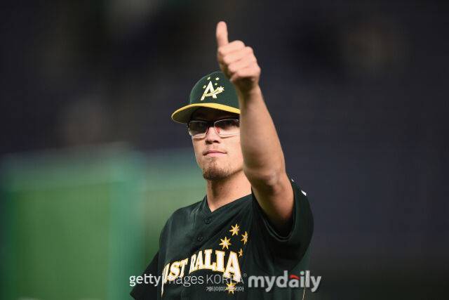 키움 히어로즈 유니폼을 입은 라클란 웰스./게티이미지코리아