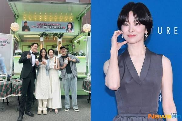 사진 왼쪽=장기용, 안은진, 남기애, 김재현 감독(안은진 소셜미디어), 오른쪽=송혜교(뉴스엔DB)