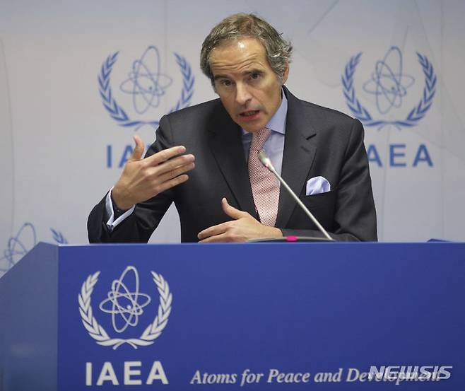 [빈(오스트리아)=AP/뉴시스]라파엘 그로시 국제원자력기구(IAEA) 사무총장. (사진=뉴시스DB)
