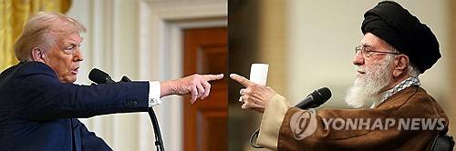 트럼프 vs 하메네이 [AFP=연합뉴스 자료사진]