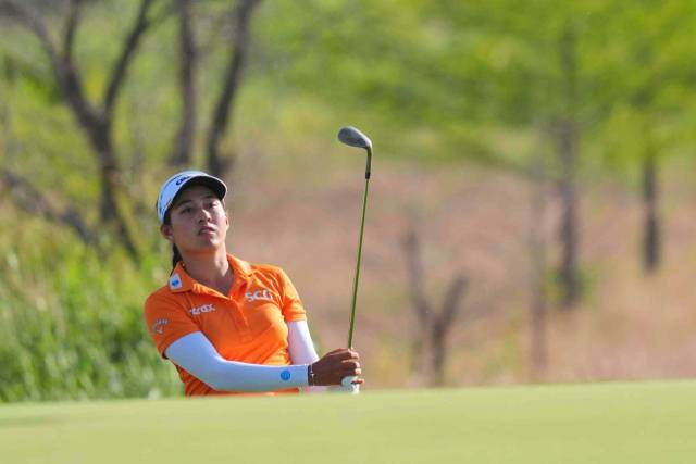 단독 선두에 나선 티띠꾼. 사진 제공=AP연합뉴스