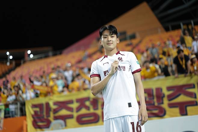 광주FC 정지훈. 프로축구연맹 제공