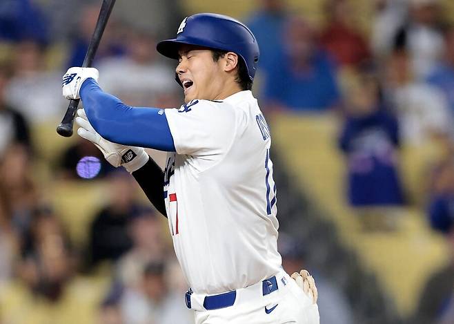 ▲ 오타니 쇼헤이는 20일(한국시간) 샌디에이고 파드리스와 경기에서 로버트 수아레스가 던진 공에 맞았다. ⓒ연합뉴스