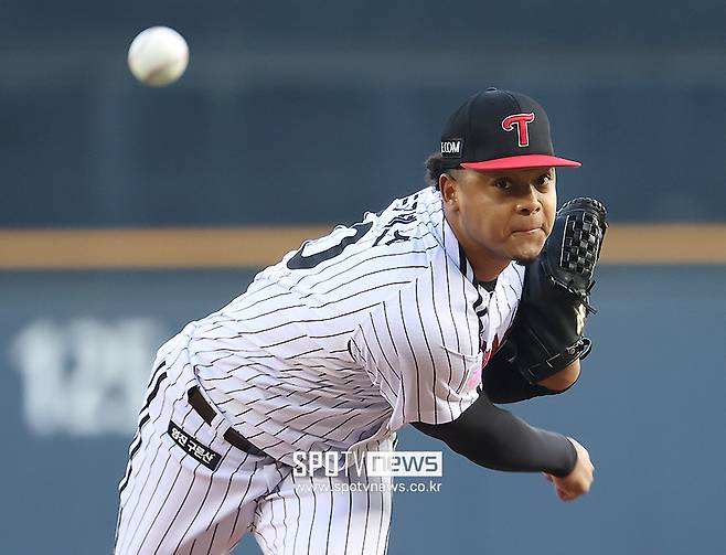 ▲ LG 트윈스 엘리에이저 에르난데스 ⓒ곽혜미 기자