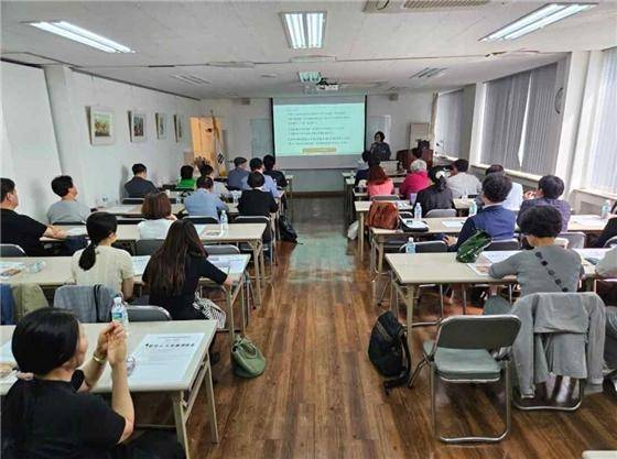 지구촌한글학교미래포럼 제9회 발표회 지난달 19일 서울 중구 장충동 소재 종이나라박물관에서 열린 제9회 발표회 모습 [지구촌한글학교미래포럼 제공]