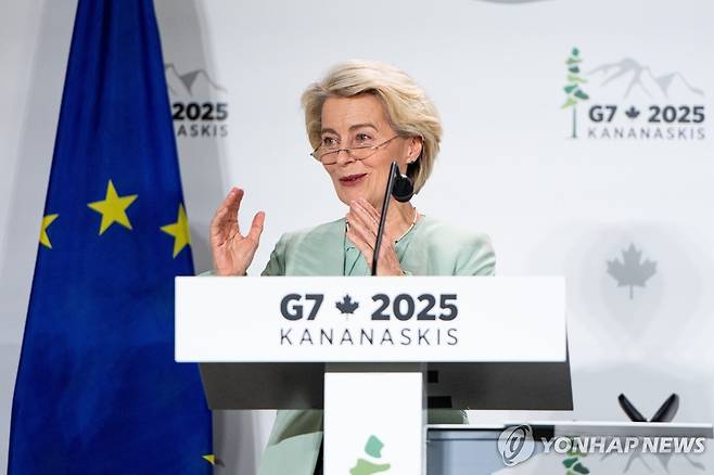 우르줄라 폰데어라이엔 EU 집행위원장 [EPA 연합뉴스 자료사진. 재판매 및 DB금지]