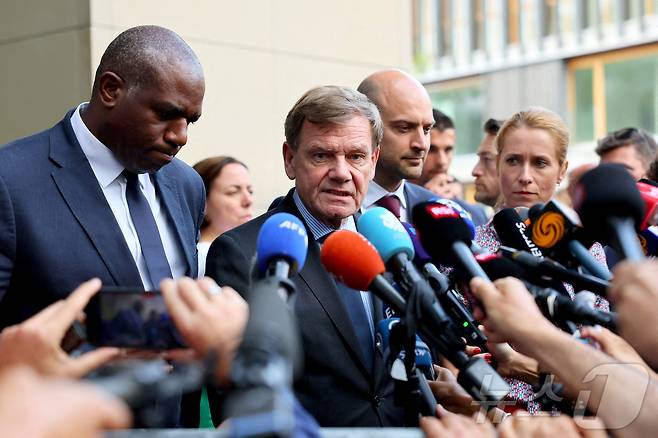 (서울=뉴스1) 이창규 기자 = 영국, 프랑스, 독일 및 유럽연합(EU)이 20일(현지시간) 스위스 제네바에서 이란과 핵 회담을 진행했다. 2025.6.20. ⓒ 로이터=뉴스1