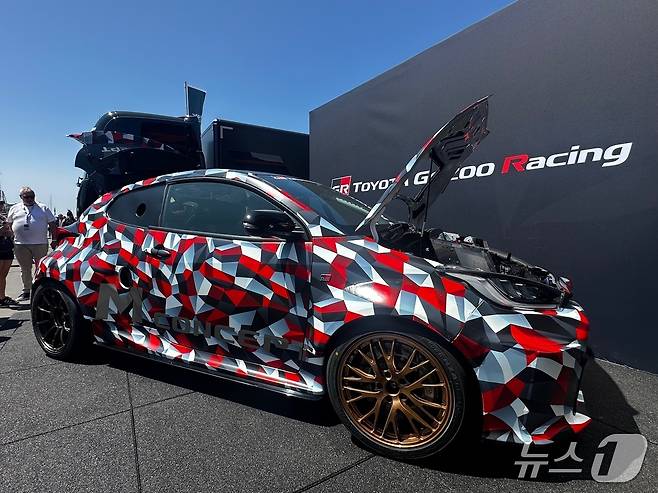 도요타가 독일 라인란트팔츠주 뉘르부르크의 뉘르부르크링 서킷에서 열린 '뉘르부르크링 24시 내구레이스'에서 유럽 최초로 공개한 'GR 야리스 M 콘셉트.ⓒ 뉴스1 이동희 기자