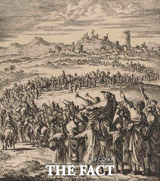 기원전 538년 신바빌로니아를 정복한 페르시아 제국 키루스 대왕에 의해 바빌론 유배를 끝내고 유다 왕국으로 귀환하는 유대인들 ./Look and Learn