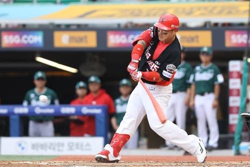 ▲ 5회 최형우의 3점 홈런 [연합뉴스]