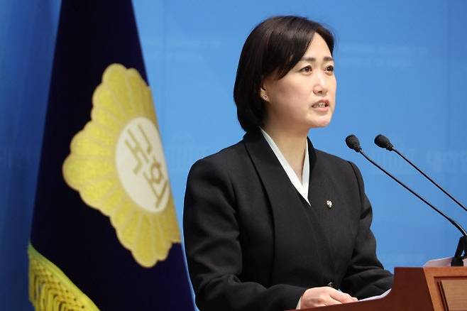 백승아 더불어민주당 원내대변인.  사진=연합뉴스