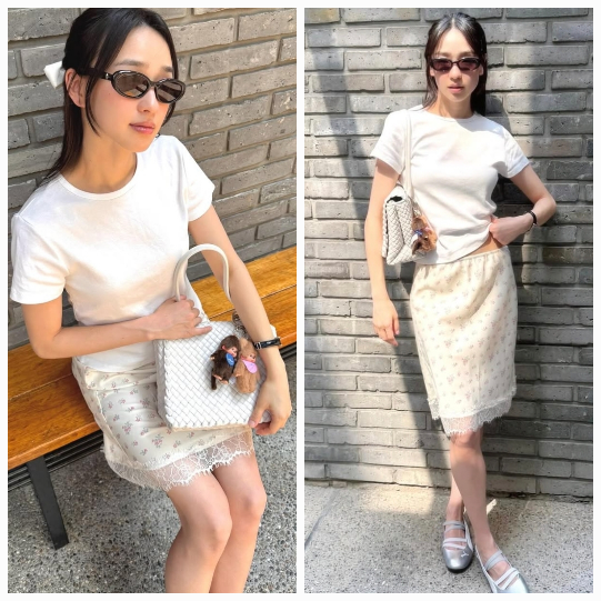 리듬체조 국가대표 손연재가 육아와 스타일을 모두 잡은 ‘첫돌맘 패션’으로 시선을 사로잡았다.사진=손연재SNS