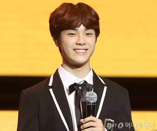 그룹 더보이즈 주학년. /사진=김휘선 기자 hwijpg@