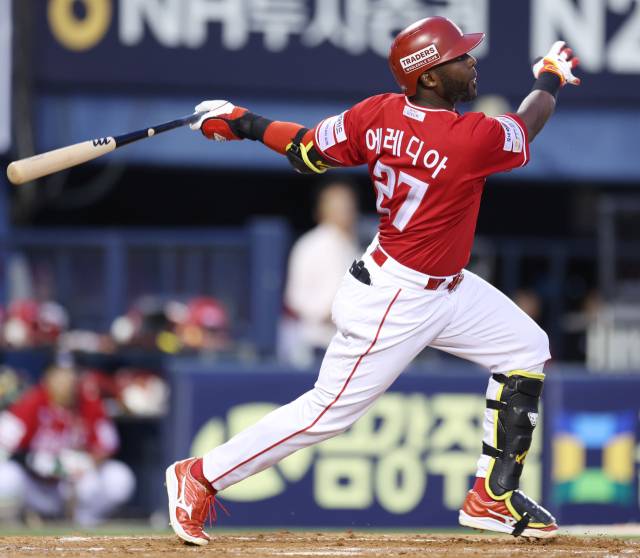 SSG 랜더스의 기예르모 에레디아. 연합뉴스