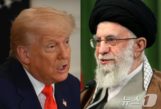 트럼프 미국 대통령(왼쪽)·하메네이 이란 최고 지도자 ⓒ AFP=뉴스1