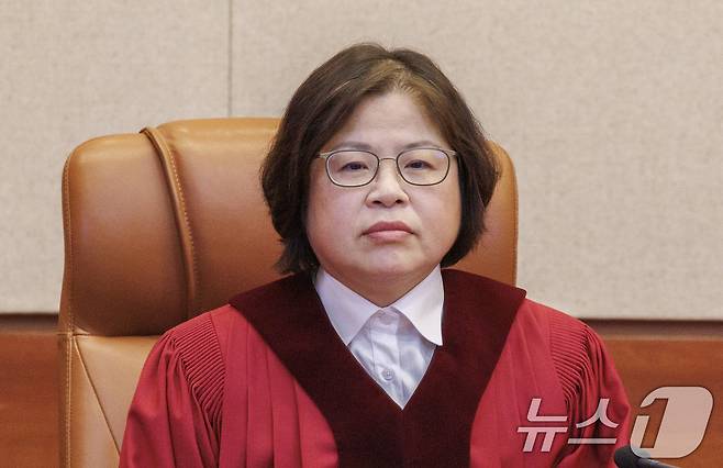 김복형 헌법재판관. (공동취재) 2025.4.10/뉴스1 ⓒ News1 오대일 기자