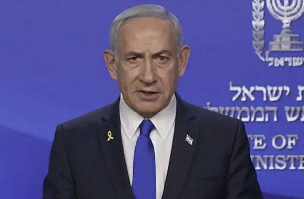 지난 13일(현지시간) 대국민 연설을 진행한 벤야민 네타냐후 이스라엘 총리. 유튜브 캡처