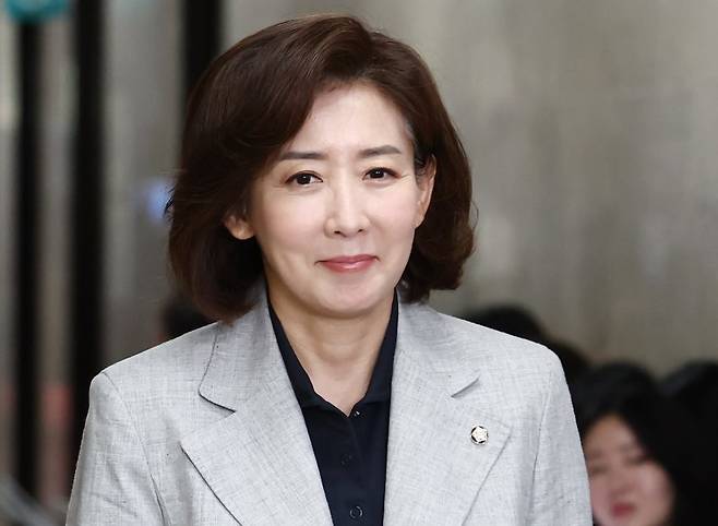 나경원 국민의힘 의원이 지난 18일 오전 서울 여의도 국회에서 열린 4선 이상 의원 간담회에 참석하고 있다. 2025.6.18/뉴스1 ⓒ News1 김민지 기자 /사진=뉴스1