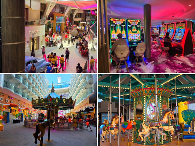 유토피아 오브 더 씨즈 크루즈 내부에 회전목마가 있다 / 사진=김혜성 여행+ 기자