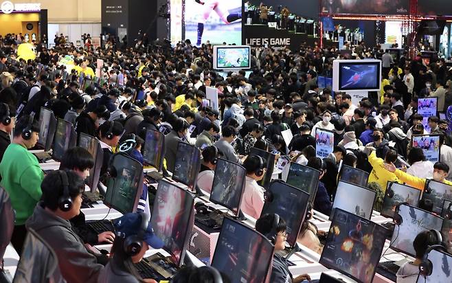 국내 게임 박람회 ‘지스타’ [사진, 연합뉴스]