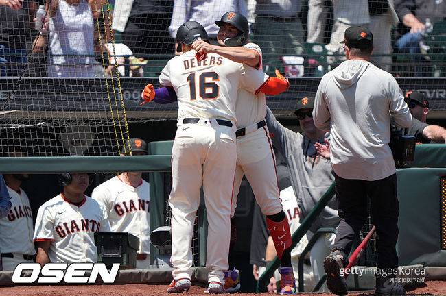 [사진] 샌프란시스코 자이언츠 라파엘 데버스. ⓒGettyimages(무단전재 및 재배포 금지)