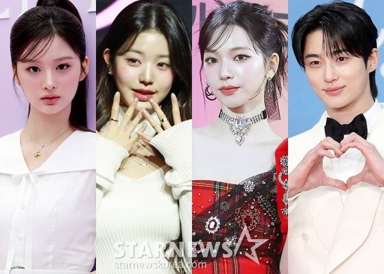 엔믹스 설윤, 아이브 장원영, 에스파 카리나, 배우 변우석 /사진=스타뉴스