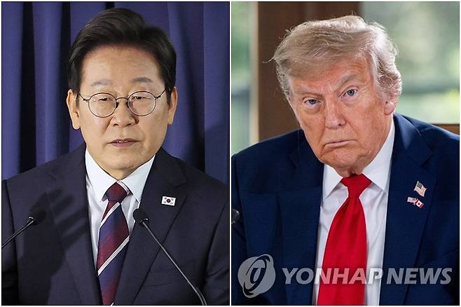 이재명 대통령(왼쪽)-트럼프 미국 대통령 [EPA=연합뉴스·연합뉴스 자료사진. 재판매 및 DB 금지]