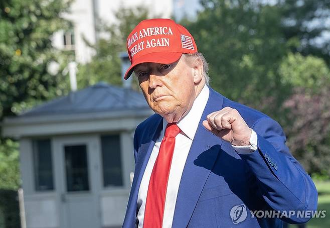 도널드 트럼프 미국 대통령 [워싱턴 EPA=연합뉴스. 재판매 및 DB 금지]