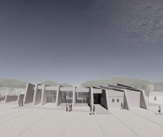 운석충돌구 거점센터 조감도