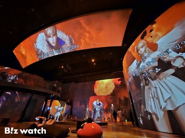 로스트아크 미디어 아트 전시회./사진=김동훈 기자