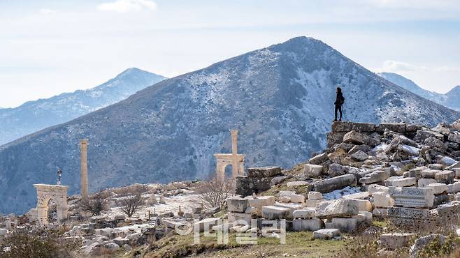 튀르키예 부르두르 지역의 고대 도시 사갈라소스(Sagalassos) 유적지 전경 (사진=튀르키예문화관광부)